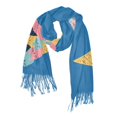 thumbnail image 1 of FORMRS Womens Scarf Winter Soft Long Big Warm Shawls Wrap Tassel Scarves, Colorful Ice Cream Cat, 1 of 9