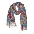 thumbnail image 1 of FORMRS Womens Scarf Winter Soft Long Big Warm Shawls Wrap Tassel Scarves, Colorful Mandala Pattern, 1 of 9