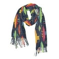 thumbnail image 1 of FORMRS Womens Scarf Winter Soft Long Big Warm Shawls Wrap Tassel Scarves, Colorful Space Cat, 1 of 9