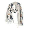 thumbnail image 1 of FORMRS Womens Scarf Winter Soft Long Big Warm Shawls Wrap Tassel Scarves, Cute Puffin, 1 of 9