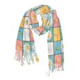thumbnail image 1 of FORMRS Womens Scarf Winter Soft Long Big Warm Shawls Wrap Tassel Scarves, Daisy Mosaic, 1 of 9