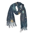 thumbnail image 1 of FORMRS Womens Scarf Winter Soft Long Big Warm Shawls Wrap Tassel Scarves, Dark Star Map, 1 of 9