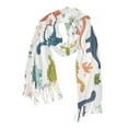 thumbnail image 1 of FORMRS Womens Scarf Winter Soft Long Big Warm Shawls Wrap Tassel Scarves, Dinosaur Pattern, 1 of 9