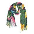 thumbnail image 1 of FORMRS Womens Scarf Winter Soft Long Big Warm Shawls Wrap Tassel Scarves, Flamingo Floral Pattern, 1 of 9