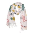 thumbnail image 1 of FORMRS Womens Scarf Winter Soft Long Big Warm Shawls Wrap Tassel Scarves, Flamingo Pattern, 1 of 9