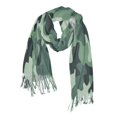 thumbnail image 1 of FORMRS Womens Scarf Winter Soft Long Big Warm Shawls Wrap Tassel Scarves, Forest Camouflage Pattern, 1 of 9