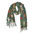 thumbnail image 1 of FORMRS Womens Scarf Winter Soft Long Big Warm Shawls Wrap Tassel Scarves, Forest Mushroom Pattern, 1 of 9
