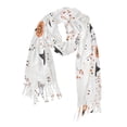 thumbnail image 1 of FORMRS Womens Scarf Winter Soft Long Big Warm Shawls Wrap Tassel Scarves, Ghost Design, 1 of 9