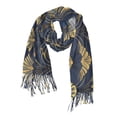 thumbnail image 1 of FORMRS Womens Scarf Winter Soft Long Big Warm Shawls Wrap Tassel Scarves, Gold Art Pattern, 1 of 9