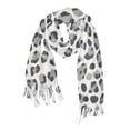 thumbnail image 1 of FORMRS Womens Scarf Winter Soft Long Big Warm Shawls Wrap Tassel Scarves, Gray Leopard Pattern, 1 of 9