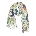 thumbnail image 1 of FORMRS Womens Scarf Winter Soft Long Big Warm Shawls Wrap Tassel Scarves, Green Animals Pattern, 1 of 9