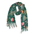 thumbnail image 1 of FORMRS Womens Scarf Winter Soft Long Big Warm Shawls Wrap Tassel Scarves, Green Christmas Gingerbread, 1 of 9