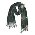 thumbnail image 1 of FORMRS Womens Scarf Winter Soft Long Big Warm Shawls Wrap Tassel Scarves, Green Christmas Trees, 1 of 9