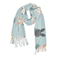 thumbnail image 1 of FORMRS Womens Scarf Winter Soft Long Big Warm Shawls Wrap Tassel Scarves, Green Cute Rabbits, 1 of 9