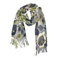 thumbnail image 1 of FORMRS Womens Scarf Winter Soft Long Big Warm Shawls Wrap Tassel Scarves, Green Floral, 1 of 9