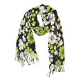 thumbnail image 1 of FORMRS Womens Scarf Winter Soft Long Big Warm Shawls Wrap Tassel Scarves, Green Flower Pattern, 1 of 9