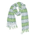 thumbnail image 1 of FORMRS Womens Scarf Winter Soft Long Big Warm Shawls Wrap Tassel Scarves, Green Stripe Pattern, 1 of 9