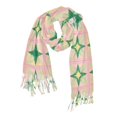 thumbnail image 1 of FORMRS Womens Scarf Winter Soft Long Big Warm Shawls Wrap Tassel Scarves, Green Symmetrical Stars, 1 of 9