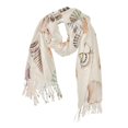 thumbnail image 1 of FORMRS Womens Scarf Winter Soft Long Big Warm Shawls Wrap Tassel Scarves, Green Watercolor Seashells, 1 of 9
