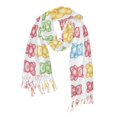 thumbnail image 1 of FORMRS Womens Scarf Winter Soft Long Big Warm Shawls Wrap Tassel Scarves, Gummy Bear Pattern, 1 of 9