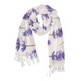 thumbnail image 1 of FORMRS Womens Scarf Winter Soft Long Big Warm Shawls Wrap Tassel Scarves, Lavender Pattern, 1 of 9