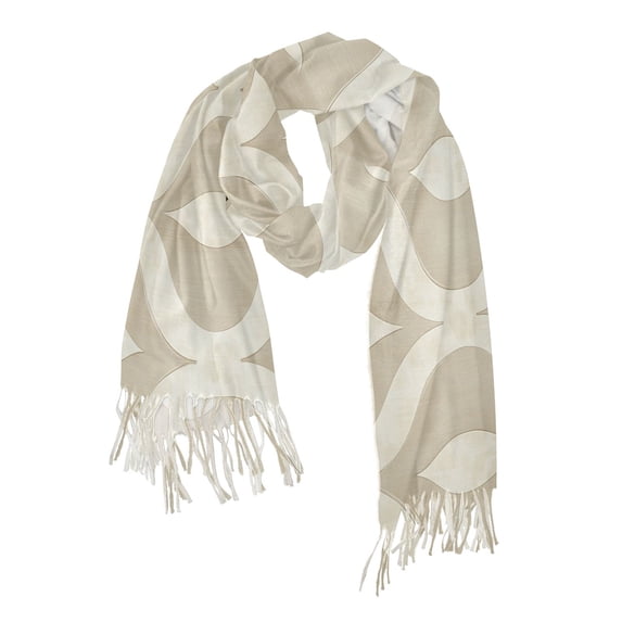 FORMRS Womens Scarf Winter Soft Long Big Warm Shawls Wrap Tassel Scarves, Light Brown Pattern
