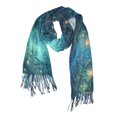 thumbnail image 1 of FORMRS Womens Scarf Winter Soft Long Big Warm Shawls Wrap Tassel Scarves, Magical Forest Glowing Lights, 1 of 9
