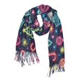 thumbnail image 1 of FORMRS Womens Scarf Winter Soft Long Big Warm Shawls Wrap Tassel Scarves, Neon Christmas, 1 of 9