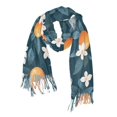 thumbnail image 1 of FORMRS Womens Scarf Winter Soft Long Big Warm Shawls Wrap Tassel Scarves, Oranges Pattern, 1 of 9