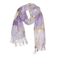 thumbnail image 1 of FORMRS Womens Scarf Winter Soft Long Big Warm Shawls Wrap Tassel Scarves, Pastel Purple Marble Pattern, 1 of 9