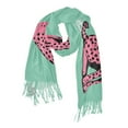 thumbnail image 1 of FORMRS Womens Scarf Winter Soft Long Big Warm Shawls Wrap Tassel Scarves, Pink Cheetah, 1 of 9