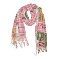 thumbnail image 1 of FORMRS Womens Scarf Winter Soft Long Big Warm Shawls Wrap Tassel Scarves, Pink Christmas House, 1 of 9