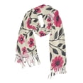 thumbnail image 1 of FORMRS Womens Scarf Winter Soft Long Big Warm Shawls Wrap Tassel Scarves, Pink Flowers, 1 of 9