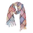 thumbnail image 1 of FORMRS Womens Scarf Winter Soft Long Big Warm Shawls Wrap Tassel Scarves, Pink Shimmering Pattern, 1 of 9