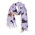 thumbnail image 1 of FORMRS Womens Scarf Winter Soft Long Big Warm Shawls Wrap Tassel Scarves, Purple Halloween Pumpkin, 1 of 9