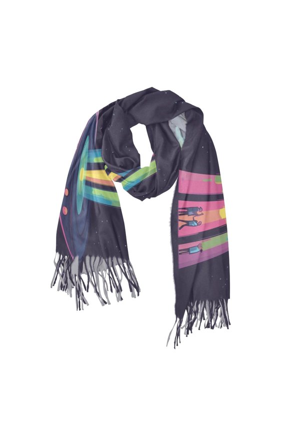 Womens Scarf Winter Soft Long Big Warm Shawls Wrap Tassel Scarves, Purple UFO