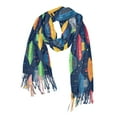thumbnail image 1 of FORMRS Womens Scarf Winter Soft Long Big Warm Shawls Wrap Tassel Scarves, Rainbow Space Cat, 1 of 9