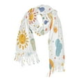 thumbnail image 1 of FORMRS Womens Scarf Winter Soft Long Big Warm Shawls Wrap Tassel Scarves, Rainbows Pattern, 1 of 9