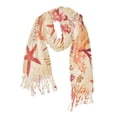 thumbnail image 1 of FORMRS Womens Scarf Winter Soft Long Big Warm Shawls Wrap Tassel Scarves, Red Starfish, 1 of 9