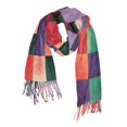 thumbnail image 1 of FORMRS Womens Scarf Winter Soft Long Big Warm Shawls Wrap Tassel Scarves, Red and Purple Plaid Pattern, 1 of 9