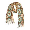 thumbnail image 1 of FORMRS Womens Scarf Winter Soft Long Big Warm Shawls Wrap Tassel Scarves, Retro Blossom Flower, 1 of 9