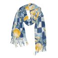 thumbnail image 1 of FORMRS Womens Scarf Winter Soft Long Big Warm Shawls Wrap Tassel Scarves, Retro Plaid Lemon, 1 of 9