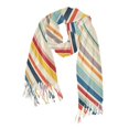 thumbnail image 1 of FORMRS Womens Scarf Winter Soft Long Big Warm Shawls Wrap Tassel Scarves, Striped Pattern, 1 of 9