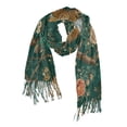 thumbnail image 1 of FORMRS Womens Scarf Winter Soft Long Big Warm Shawls Wrap Tassel Scarves, Tiger and Peacock Pattern, 1 of 9