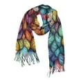 thumbnail image 1 of FORMRS Womens Scarf Winter Soft Long Big Warm Shawls Wrap Tassel Scarves, Vibrant Dragon Scales Pattern, 1 of 9