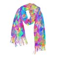 thumbnail image 1 of FORMRS Womens Scarf Winter Soft Long Big Warm Shawls Wrap Tassel Scarves, Vibrant Geometric Pattern, 1 of 9