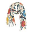 thumbnail image 1 of FORMRS Womens Scarf Winter Soft Long Big Warm Shawls Wrap Tassel Scarves, Vibrant Japanese Flowers, 1 of 9