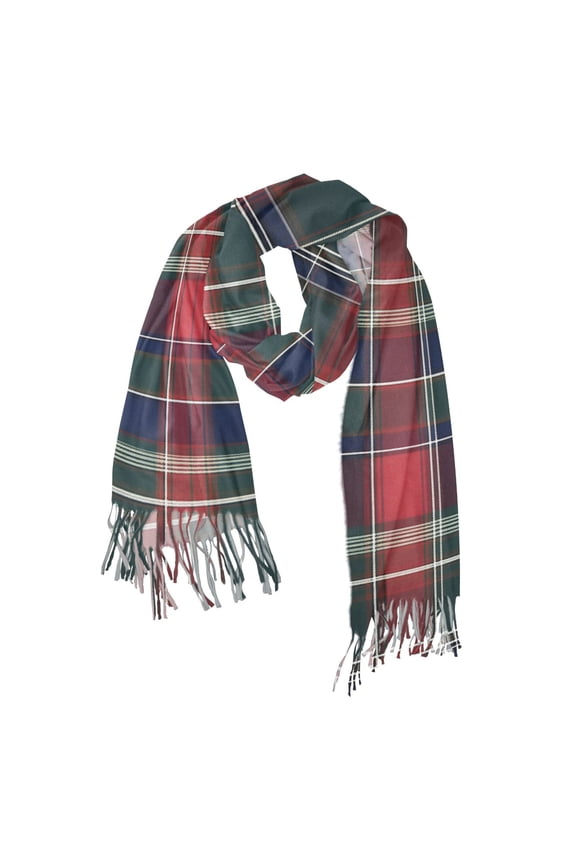 Womens Scarf Winter Soft Long Big Warm Shawls Wrap Tassel Scarves, Warm Tartan Mosaic