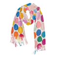 thumbnail image 1 of FORMRS Womens Scarf Winter Soft Long Big Warm Shawls Wrap Tassel Scarves, Watercolor Circles, 1 of 9