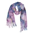 thumbnail image 1 of FORMRS Womens Scarf Winter Soft Long Big Warm Shawls Wrap Tassel Scarves, Watercolor Pink Marble Pattern, 1 of 9